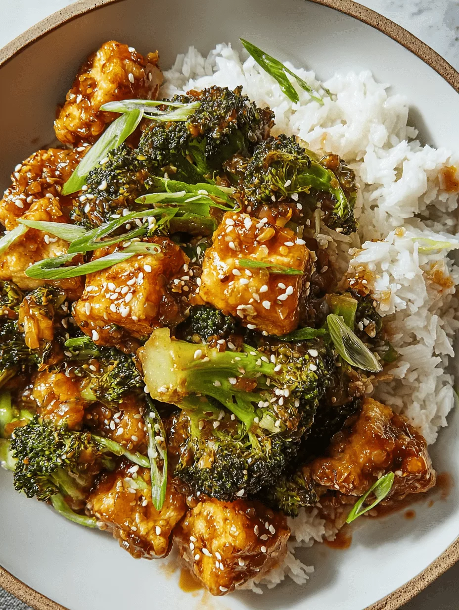 Sesame Tofu & Broccoli