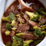 Skinny Crockpot Beef and Broccoli