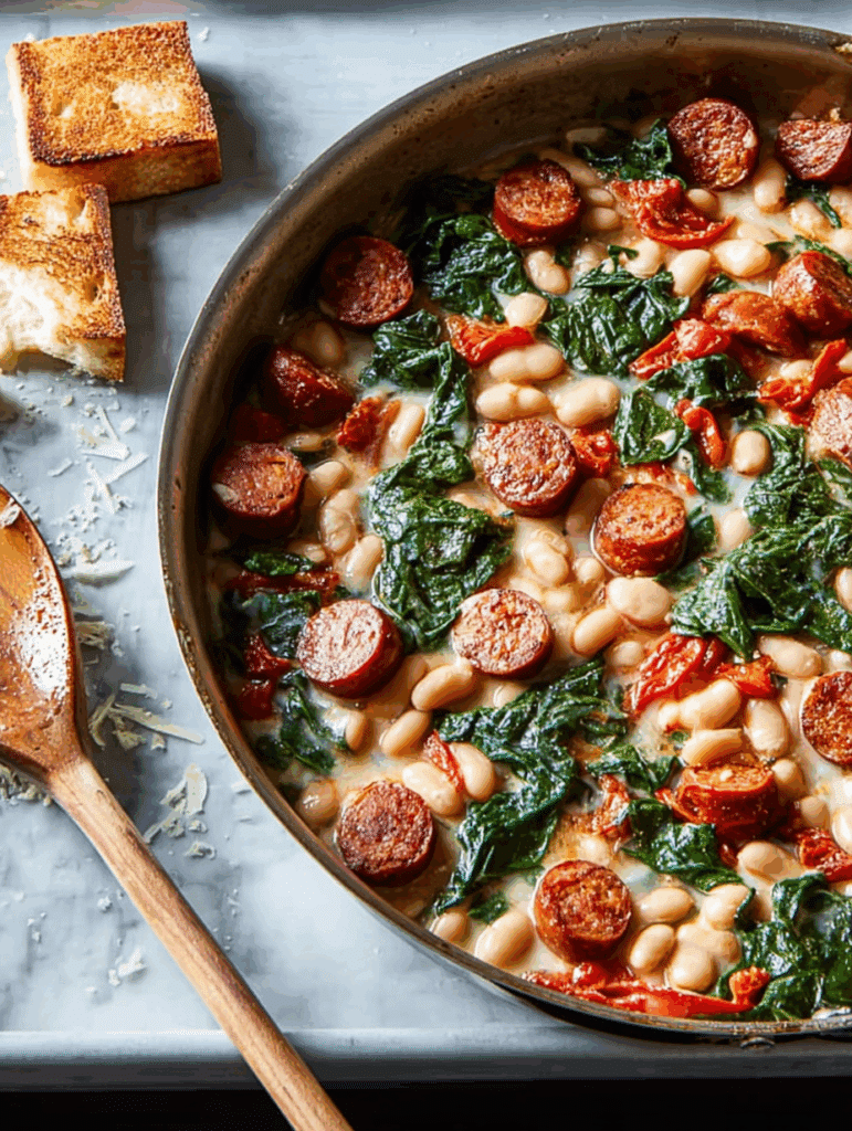 White Bean & Smoked Sausage Skillet