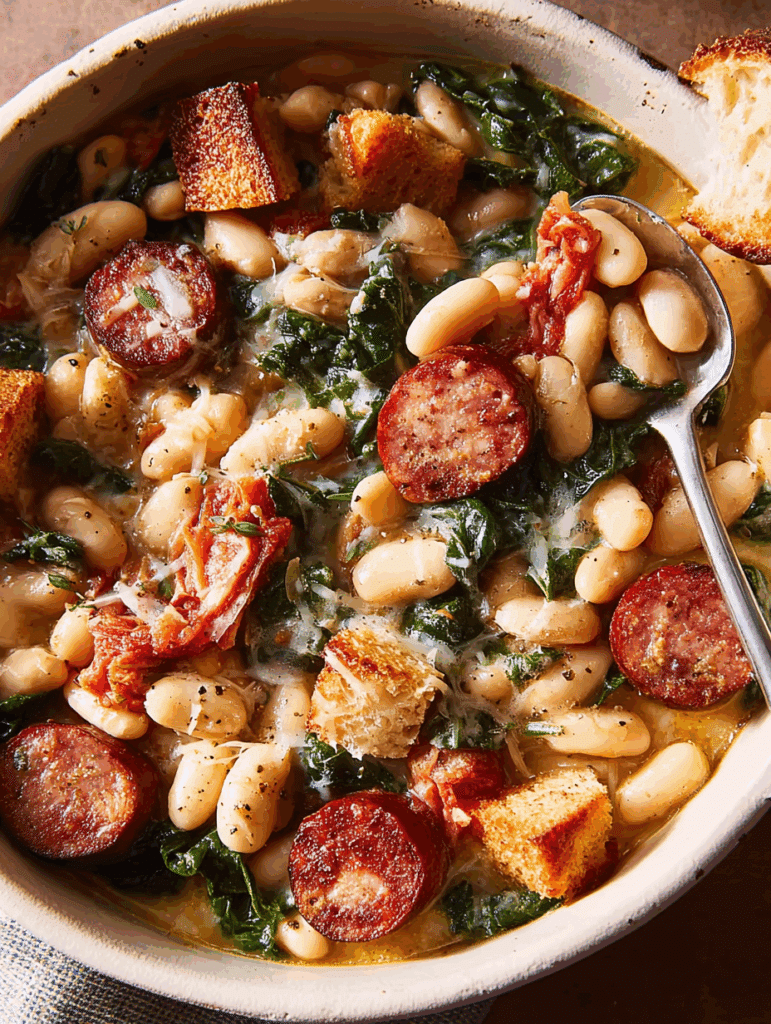White Bean & Smoked Sausage Skillet
