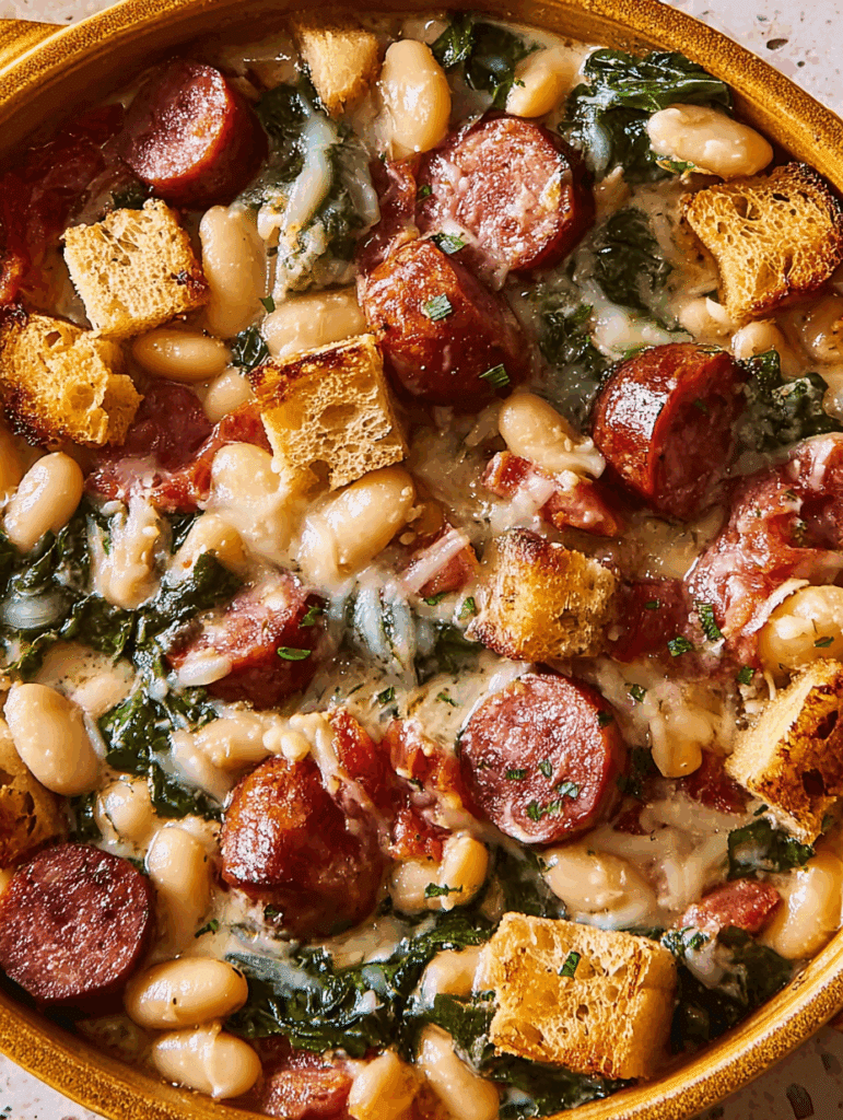 White Bean & Smoked Sausage Skillet