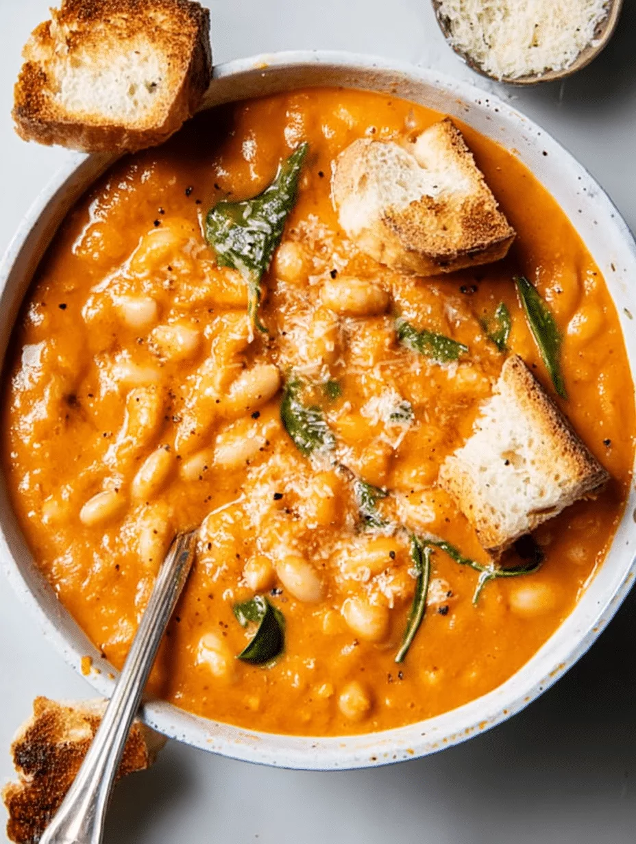 Creamy White Bean Tomato Soup