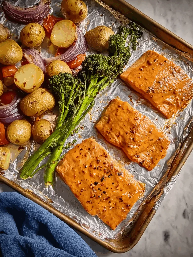 Maple-Mustard Salmon with Veggies