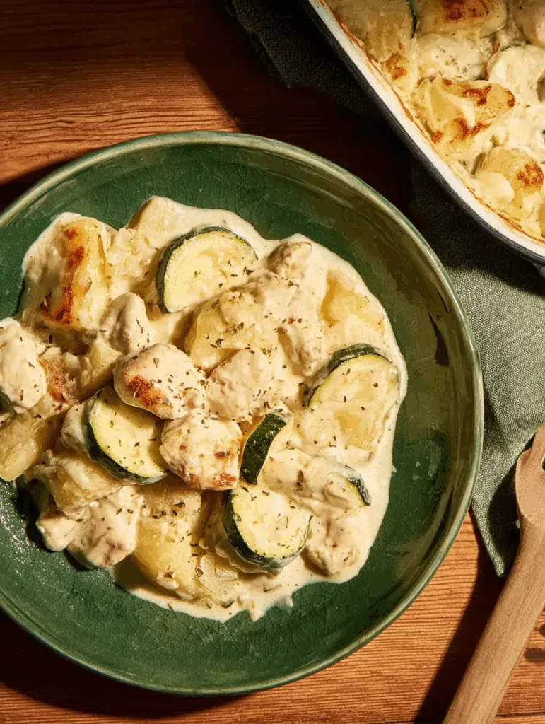 Creamy Chicken & Zucchini Casserole