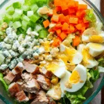 Chopped Cobb Salad - High Protein Low Calorie Dinner Bowl