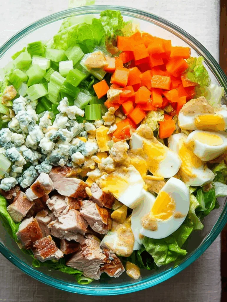 Chopped Cobb Salad - High Protein Low Calorie Dinner Bowl