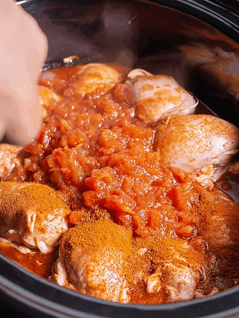 Crockpot Salsa Chicken