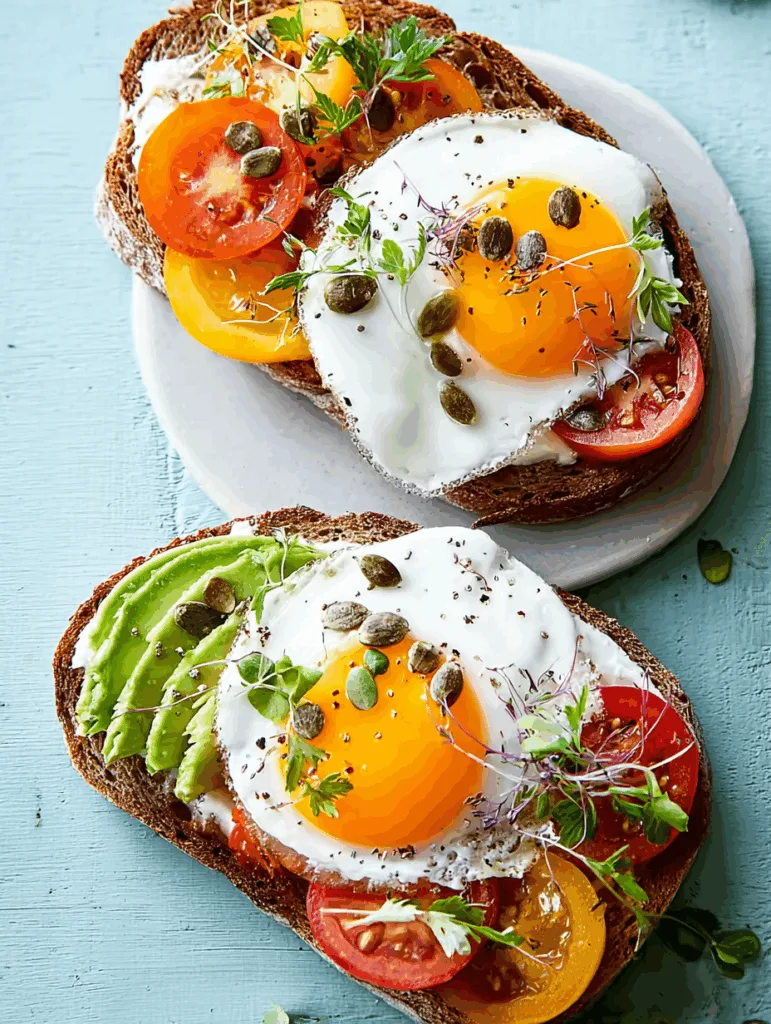 Egg Tartine - Simple Low Calorie Breakfast or Snack