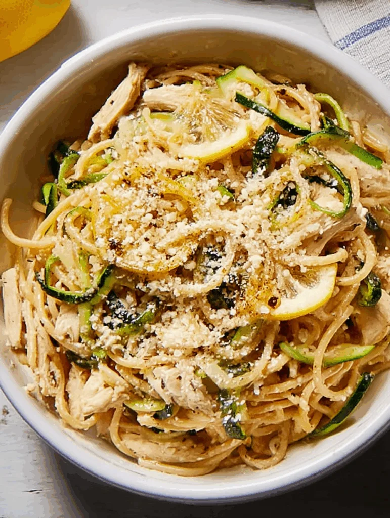 Lemon Chicken Pasta - Light & Flavorful 350-Calorie Dinner