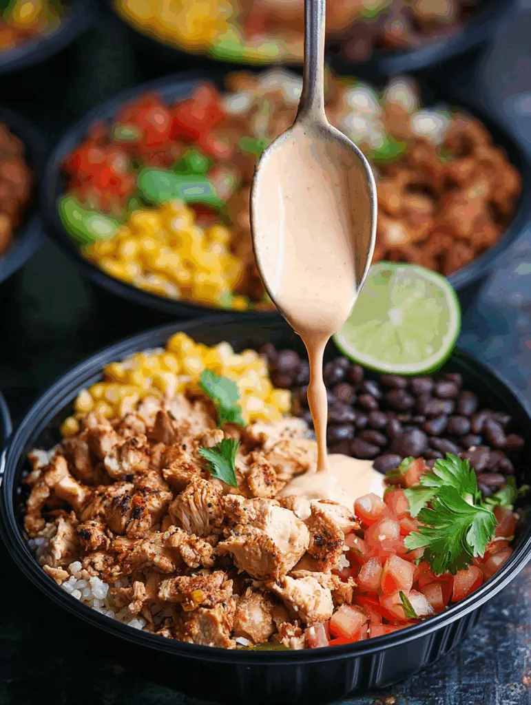 Chicken Burrito Bowl Meal Prep