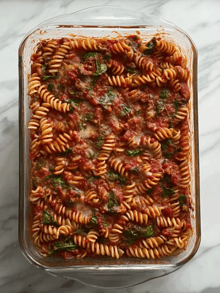 Dump & Bake Pizza Pasta Casserole
