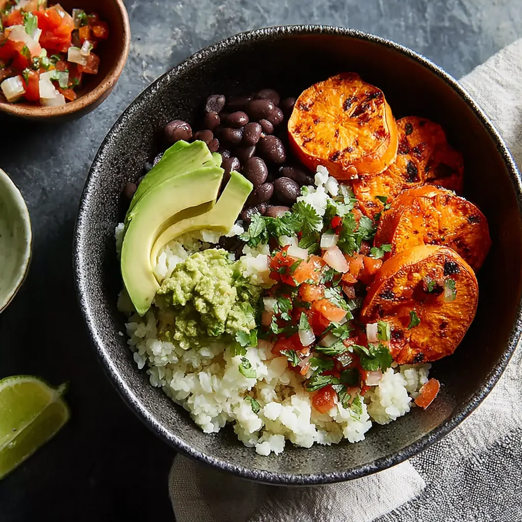 Sweet Potato & Cauliflower Rice Bowl