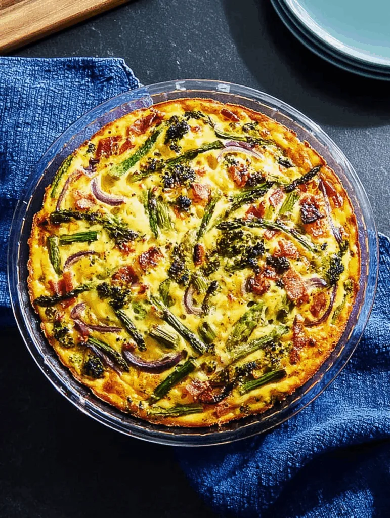 Green & Gold Protein Quiche