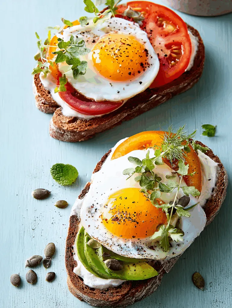 Egg Tartine - Simple Low Calorie Breakfast or Snack