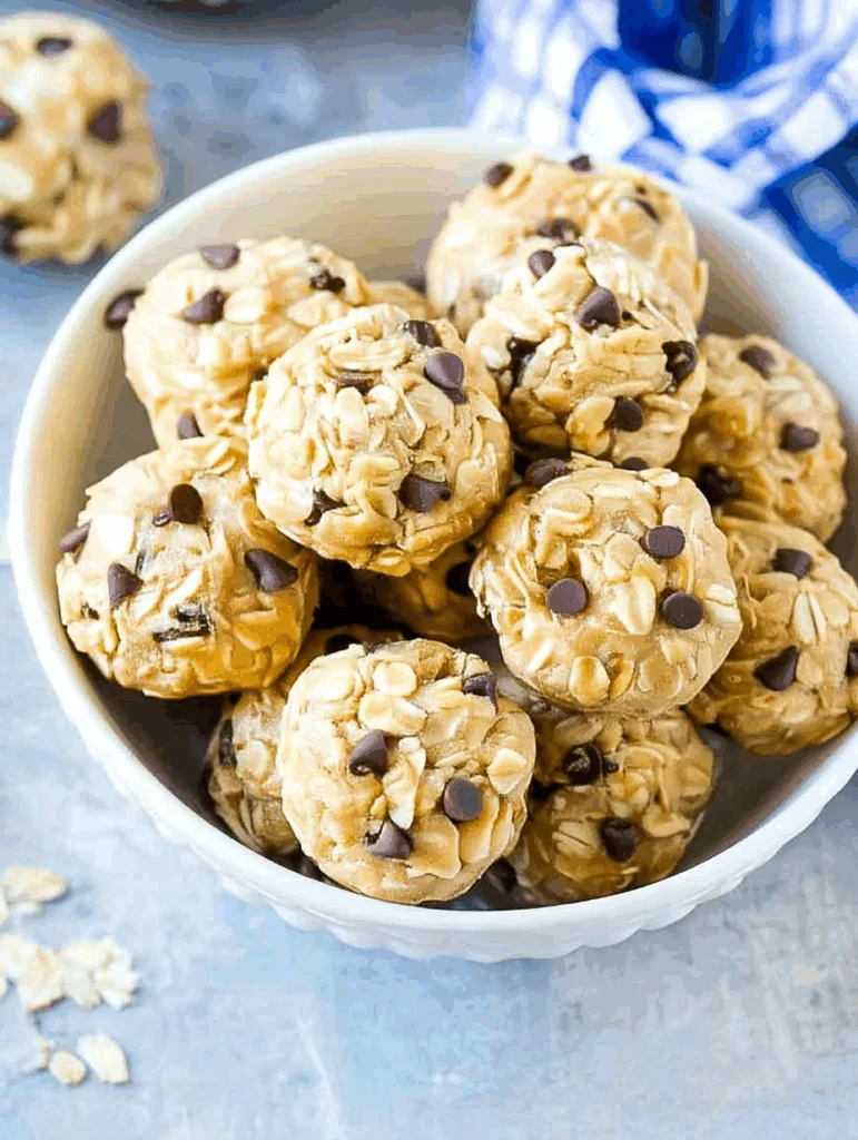 No-Bake Chocolate Chip Protein Balls