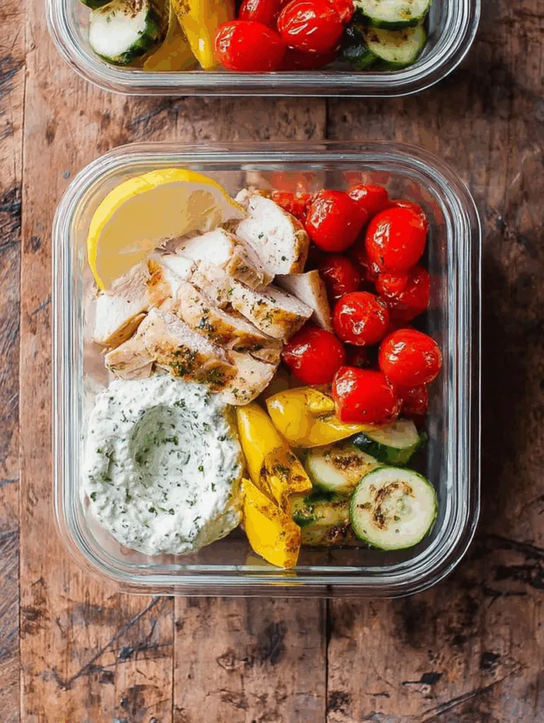 Greek Chicken Meal Prep Bowls