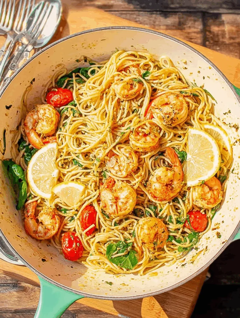 Garlic Butter Shrimp Pasta Dinner
