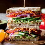 Veggie Sandwich - Easy Healthy Low Calorie Lunch