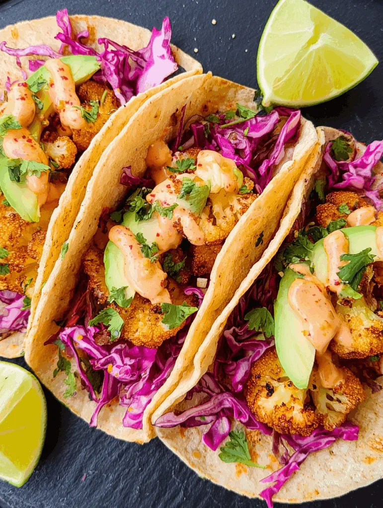 Air Fryer Cauliflower Tacos
