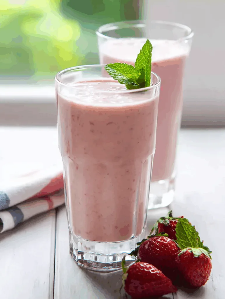 Healthy Strawberry Oat Shake