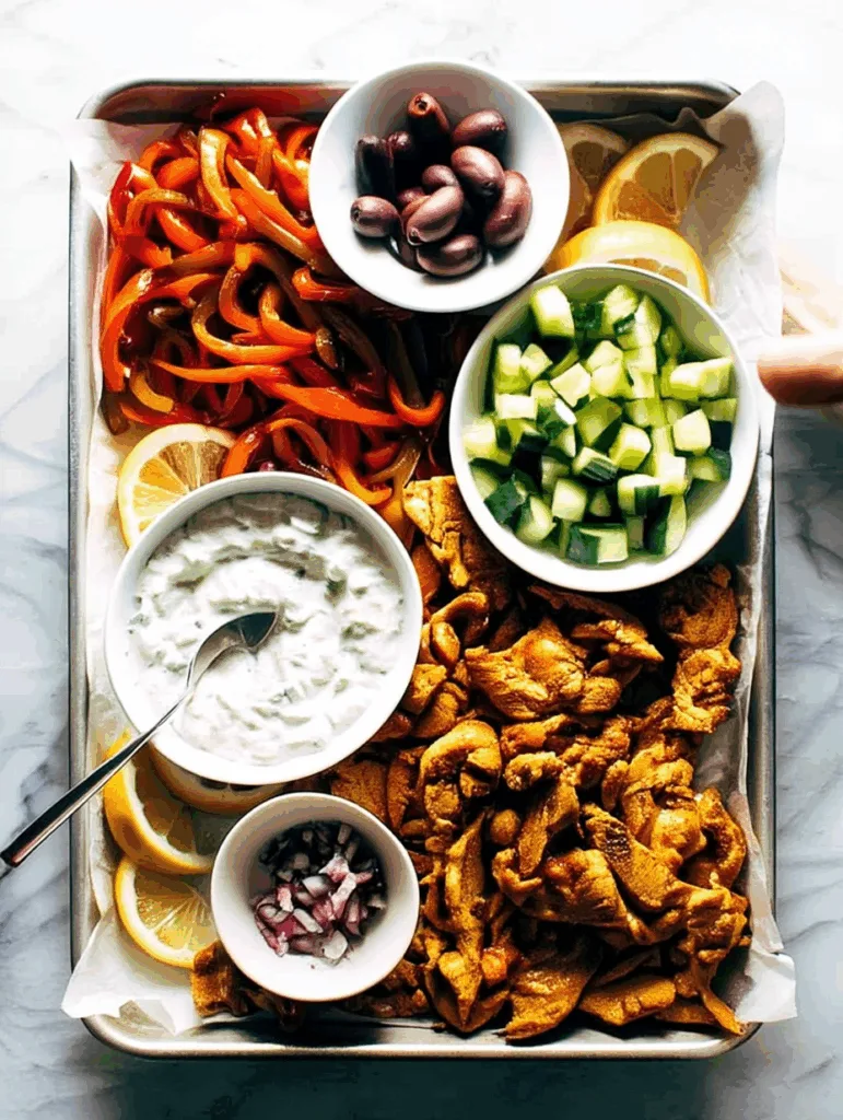 Sheet Pan Chicken Pitas