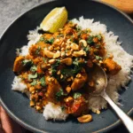 Ginger Peanut Chicken with Coconut Rice