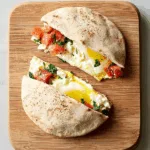 Egg, Tomato & Feta Breakfast Pita