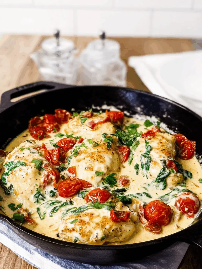 Creamy Tuscan Chicken Skillet