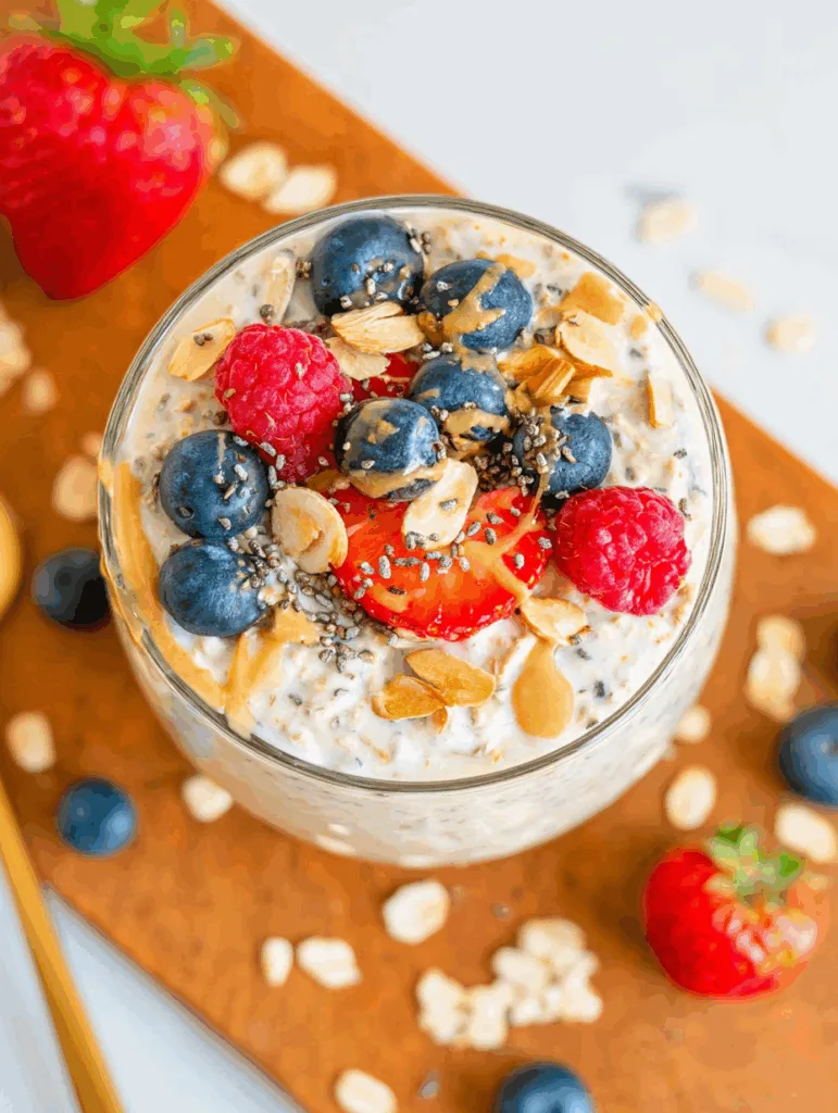 High-Protein Overnight Oats (6 Ingredients)