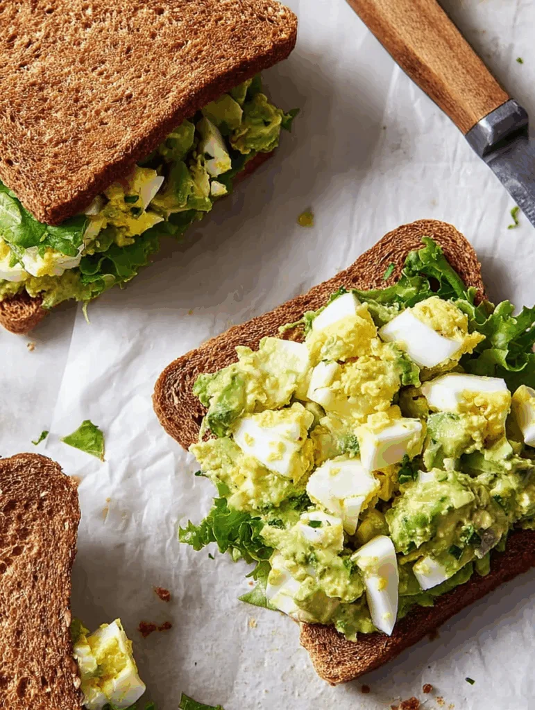 Avocado Egg Salad Sandwich