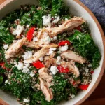 Greek Kale Salad with Quinoa & Chicken - Protein-Packed Clean Eating Bowl