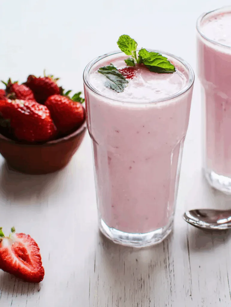 Healthy Strawberry Oat Shake
