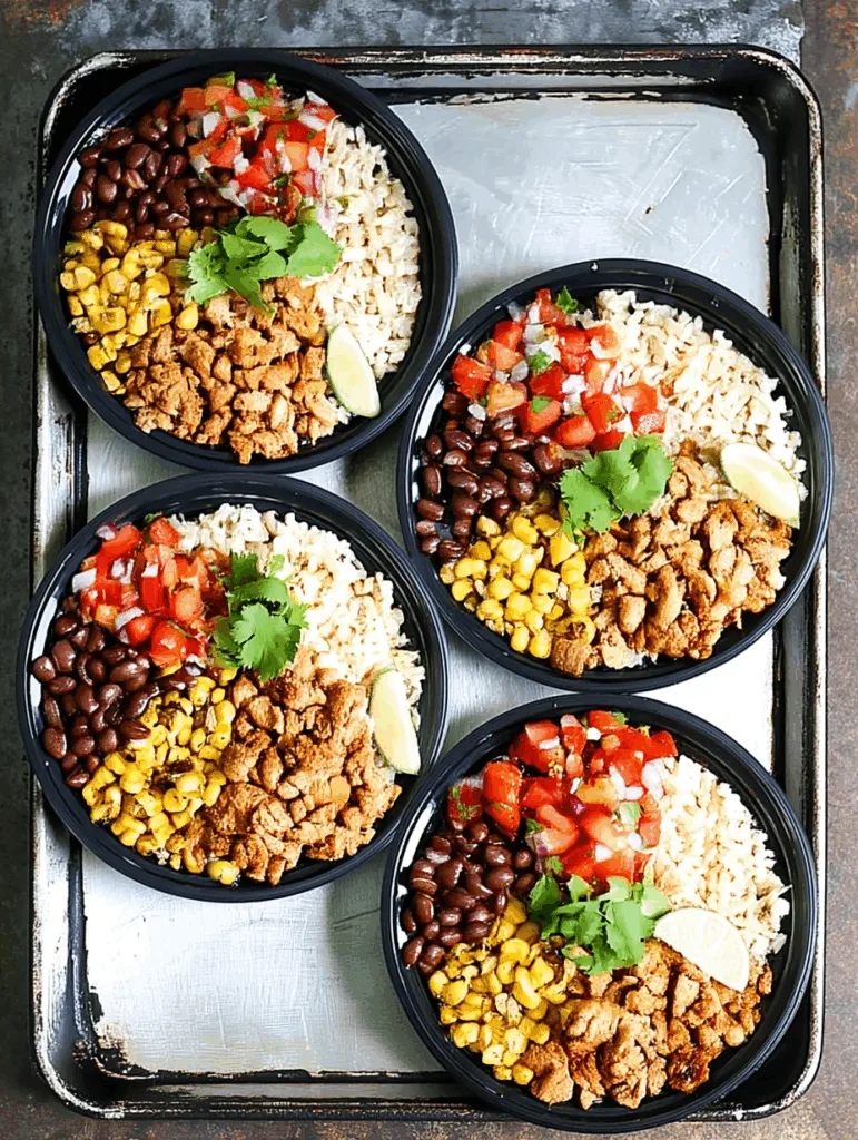 Chicken Burrito Bowl Meal Prep