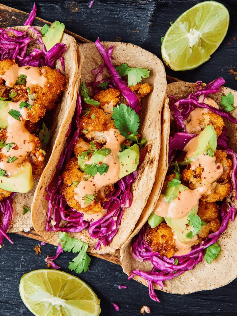Air Fryer Cauliflower Tacos