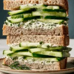 Cucumber Sandwich - Refreshing Low Calorie Snack or Lunch