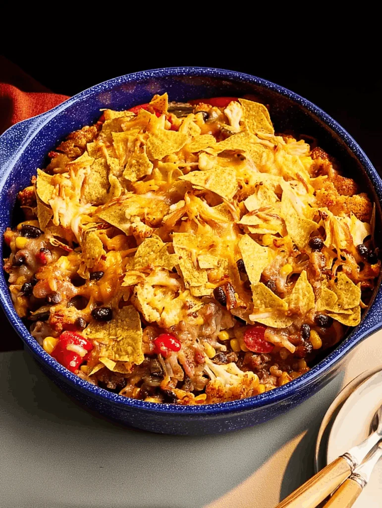Nacho Cauliflower Casserole