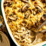 Rotisserie Chicken, Mushroom & Rice Casserole