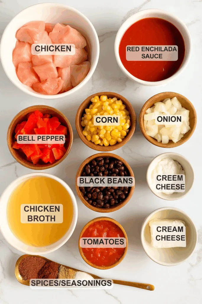 Hearty High Protein Chicken Tortilla Soup