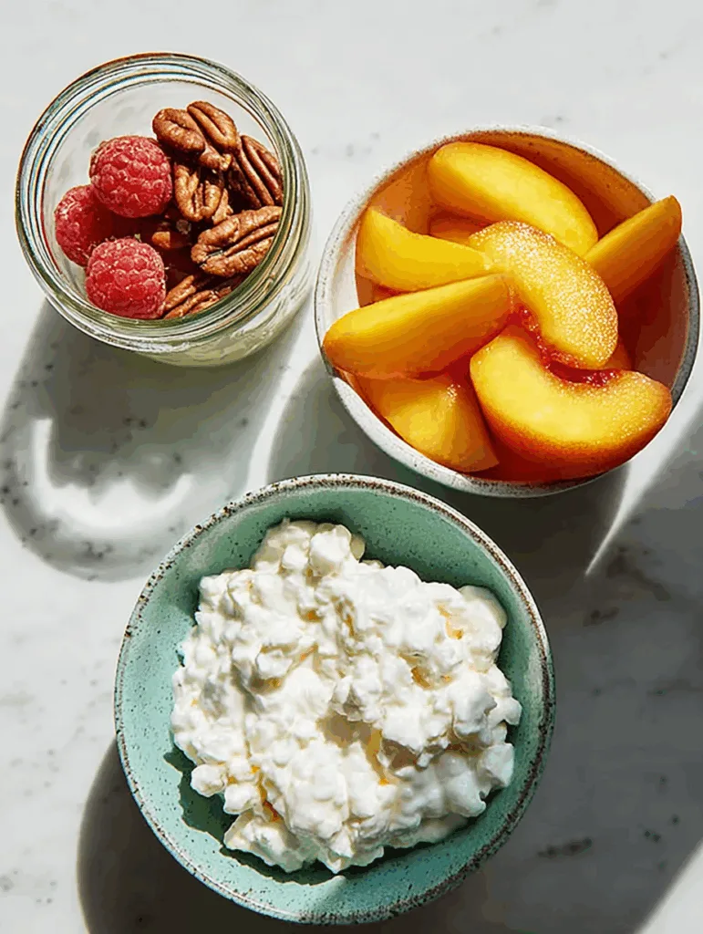 Cottage Cheese Snack Jar with Fruit