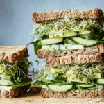 Green Goddess Sandwich - Clean Eating Vegetarian Lunch Idea