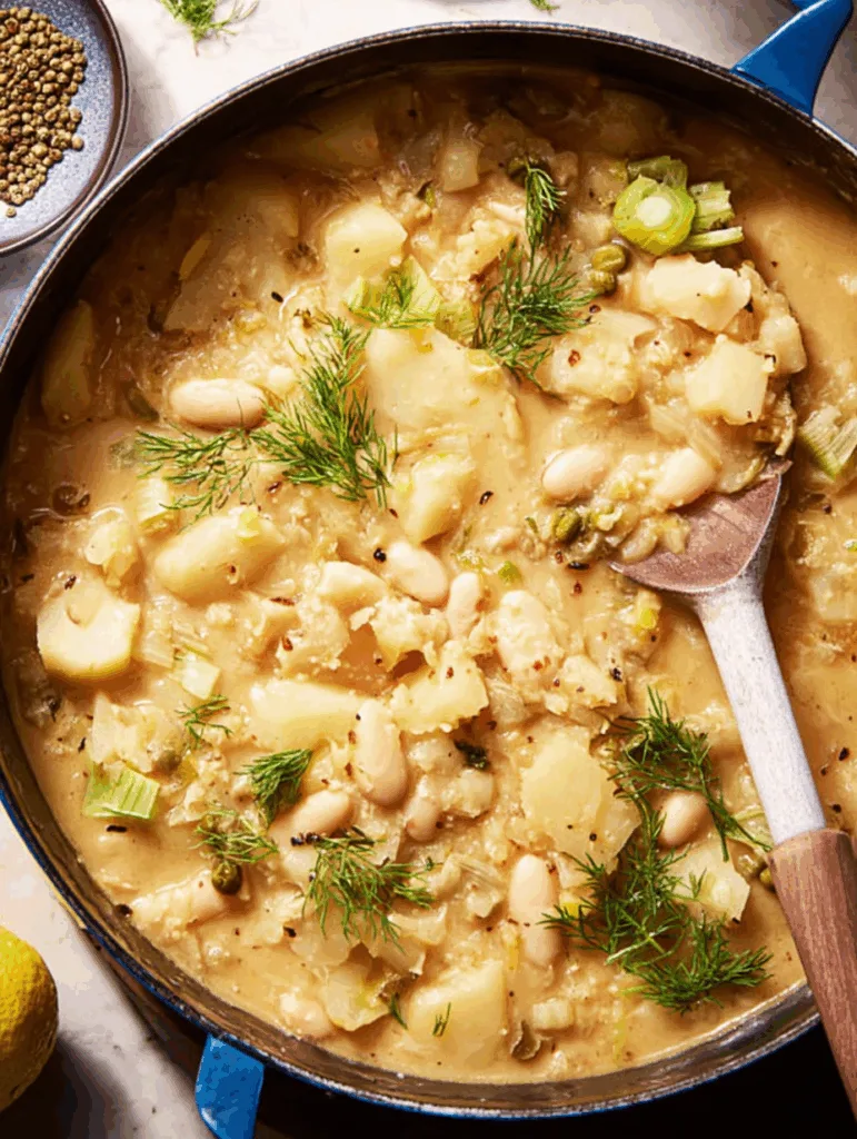Lemony White Bean & Potato Soup
