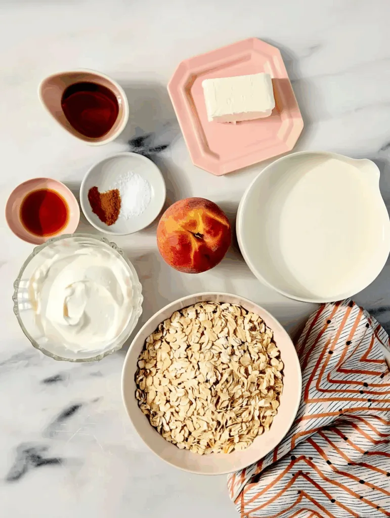 Peaches & Cream Overnight Oats