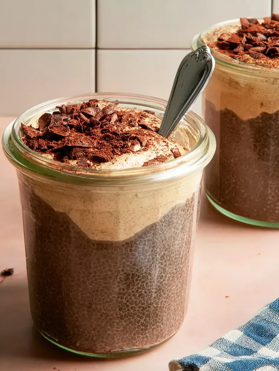 High-Protein Peanut Butter & Chocolate Chia Pudding