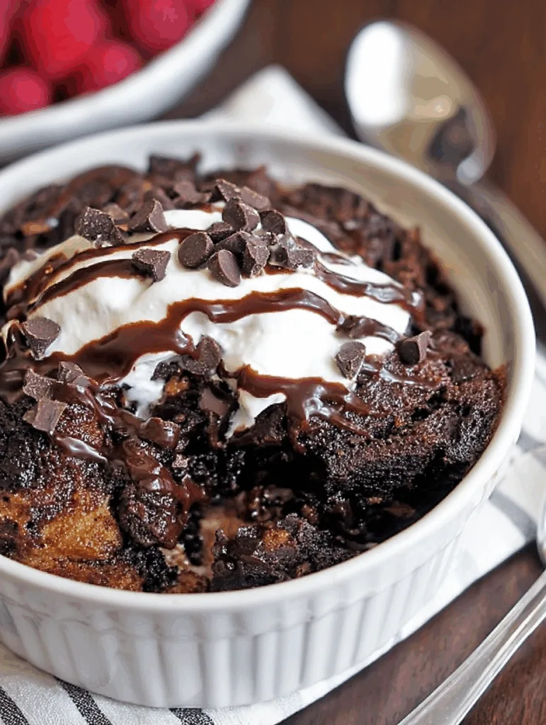 Brownie Dessert Bread Pudding