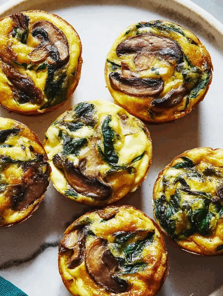 Muffin-Tin Spinach & Mushroom Mini Quiches