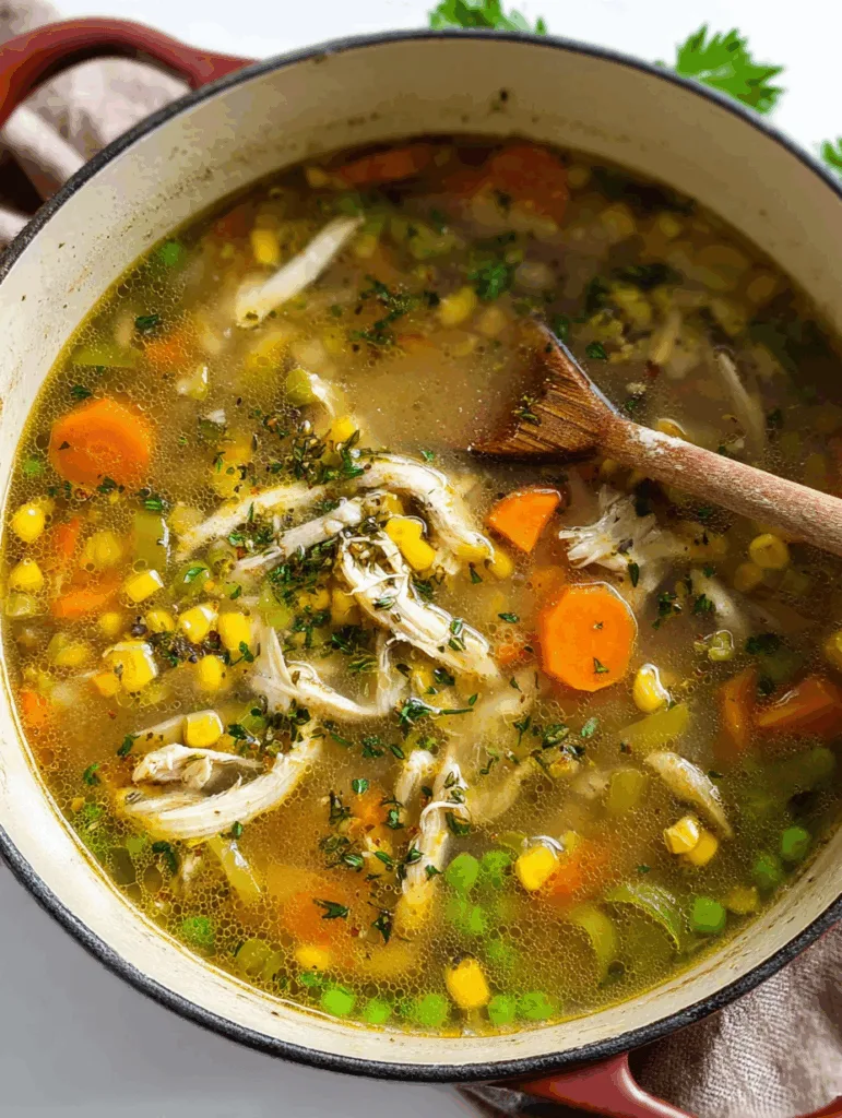 Simple Chicken Vegetable Soup