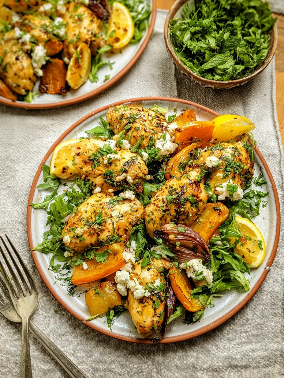 Lemon Garlic Chicken Sheet Pan Dinner