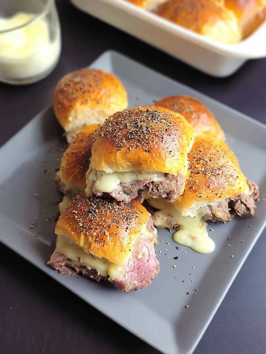 Mini Beef and Cheese Sliders