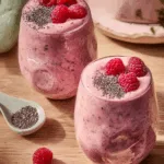 Raspberry-Peach Chia Seed Smoothie
