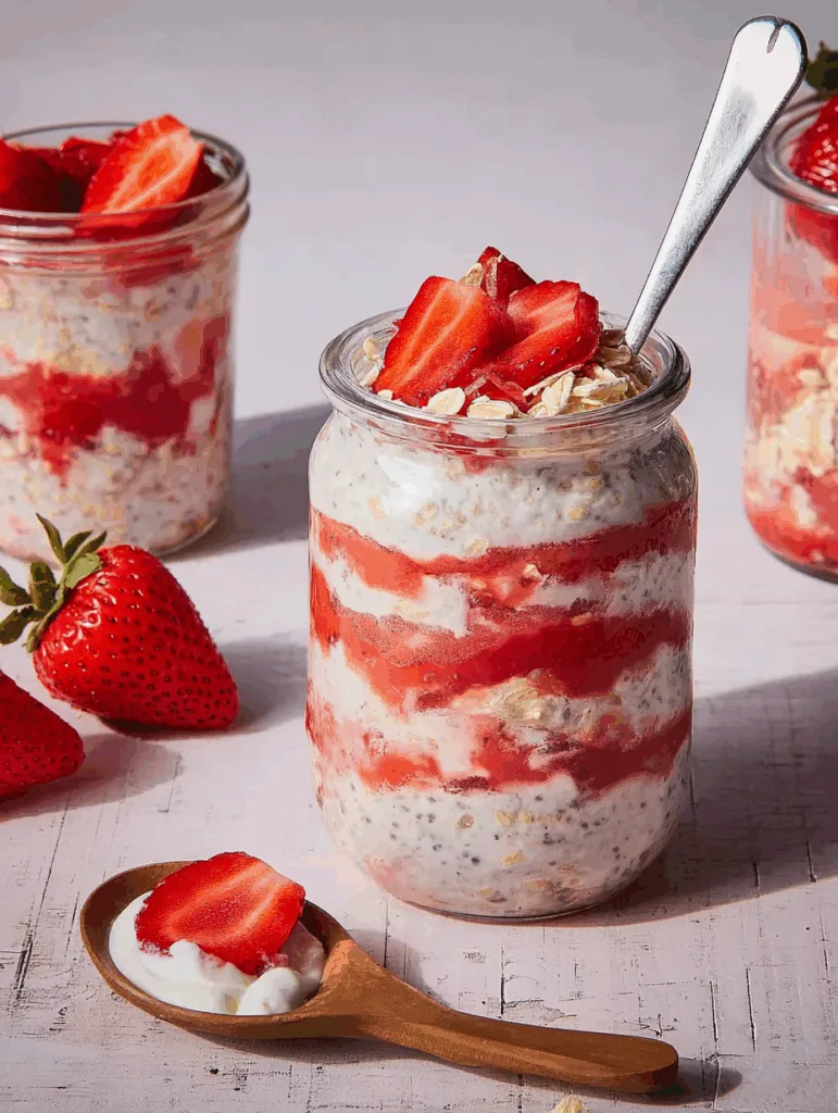 Strawberry Cheesecake Overnight Oats